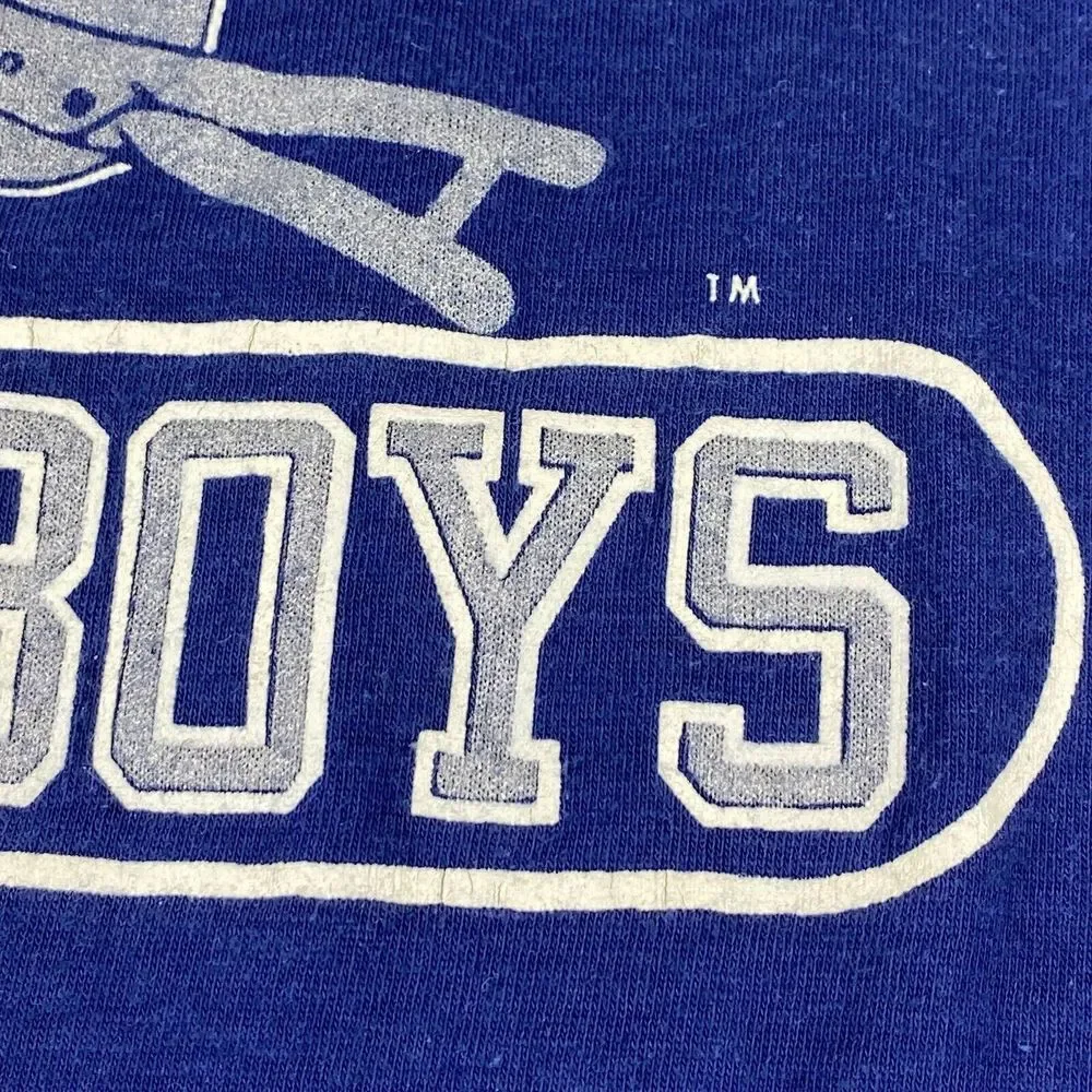 Vintage 80s Champion Dallas Cowboys T Shirt Men's Size M Single Stitch USA 50/50 - Picture 16 of 16